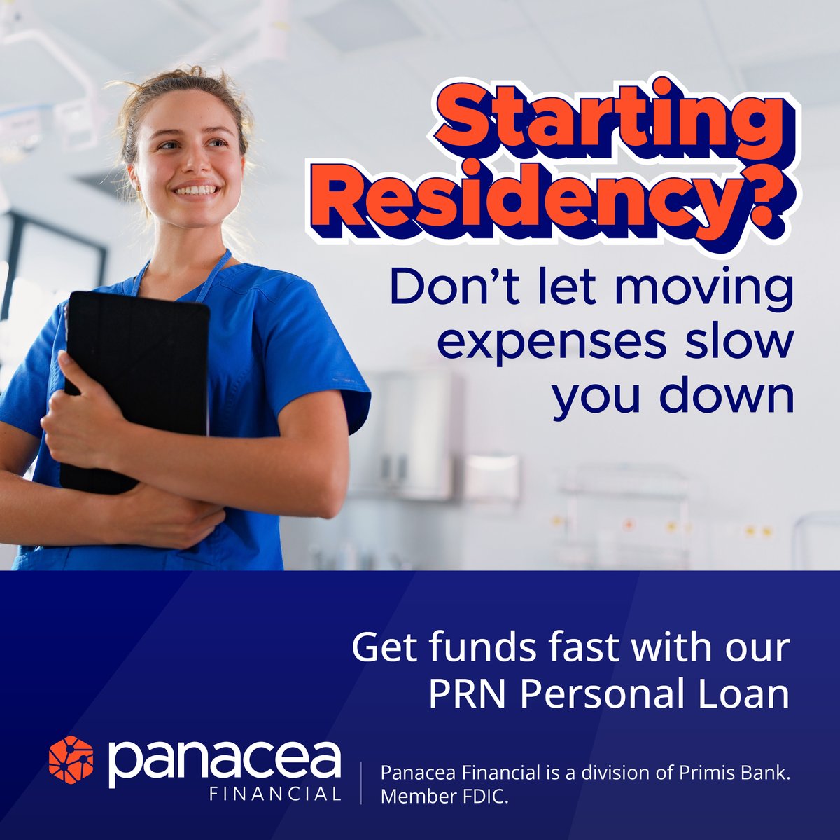 Pan_Financial's tweet image. Starting residency is an exciting milestone but the moving costs, deposits, and early living expenses can add up fast. 💳
Our PRN Personal Loan gives you quick access to the funds you need with terms designed for doctors in training.
Apply today: hubs.la/Q03q0cMQ0