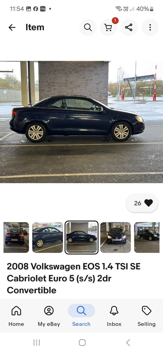 ClassicGermans's tweet image. 🔥 Stylish VW Eos convertible - perfect for summer cruising
🛠️ Fresh oil + brakes, MOT till 2025
💺 4-seater, manual, economical 1.4L petrol
✨ Well-maintained at 99k miles - incredible value at £500!

#VW #ConvertibleLife

ebay.co.uk/itm/2672844440… #ad