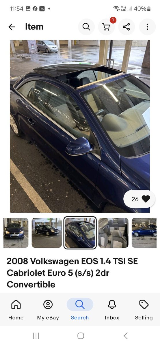 ClassicGermans's tweet image. 🔥 Stylish VW Eos convertible - perfect for summer cruising
🛠️ Fresh oil + brakes, MOT till 2025
💺 4-seater, manual, economical 1.4L petrol
✨ Well-maintained at 99k miles - incredible value at £500!

#VW #ConvertibleLife

ebay.co.uk/itm/2672844440… #ad