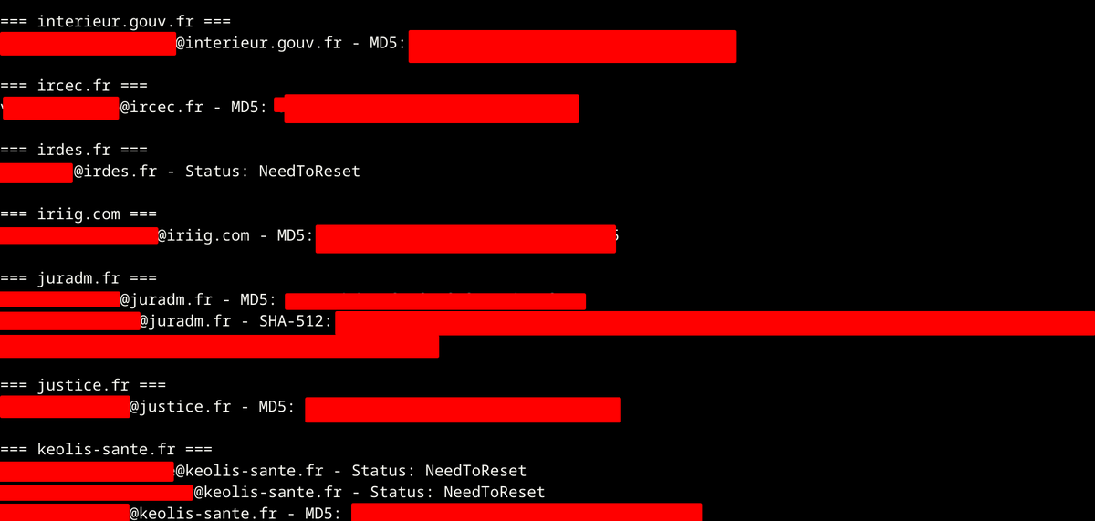 🚨🇫🇷CYBERALERT - FRANCE🔴 | Les infos de connexion de plusieurs sites du gouvernement français et institutions diffusées par le groupe cybercriminel "Stormous" - les infostealers en embuscade...

Ce n'est pas un piratage !
Mais ce fléau est peu connu du grand public... on parle