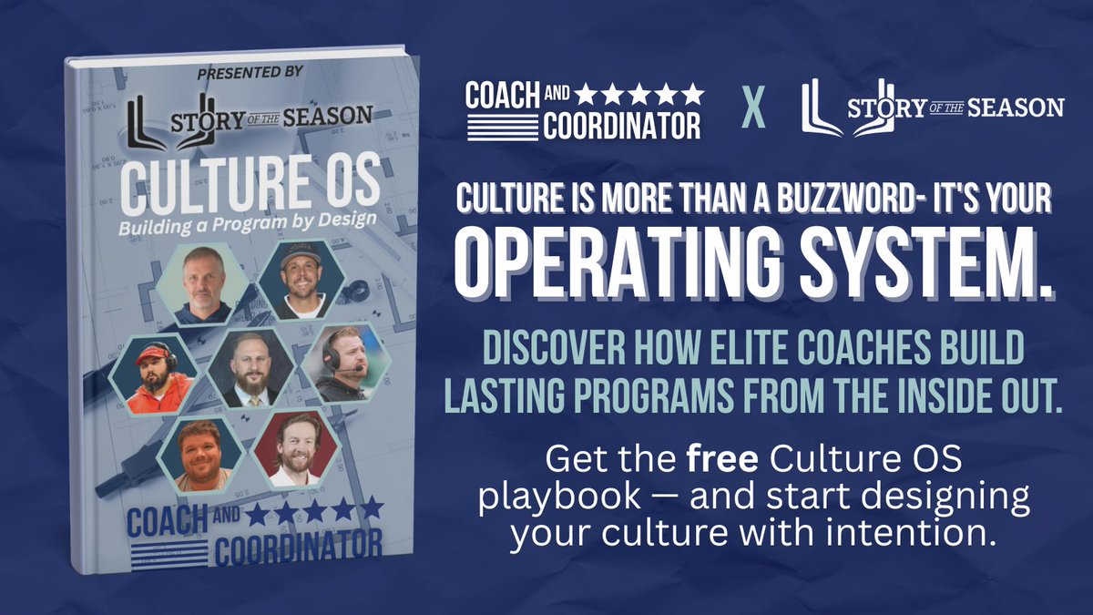Keith Grabowski ๐ Coach and Coordinator Network (@coachkgrabowski) on Twitter photo Build a better cultureโstarting today. ๐
Weโve pulled the best insights from Culture OS Season 1 into a FREE ebook you can use to elevate your program. Plus, see how <a href="/StoryTheSeason/">Story of the Season</a> helps bring your culture to life.
Grab it here ๐ coachandcoordinatornetwork.com/cultureos Build a better cultureโstarting today. ๐
Weโve pulled the best insights from Culture OS Season 1 into a FREE ebook you can use to elevate your program. Plus, see how <a href="/StoryTheSeason/">Story of the Season</a> helps bring your culture to life.
Grab it here ๐ coachandcoordinatornetwork.com/cultureos