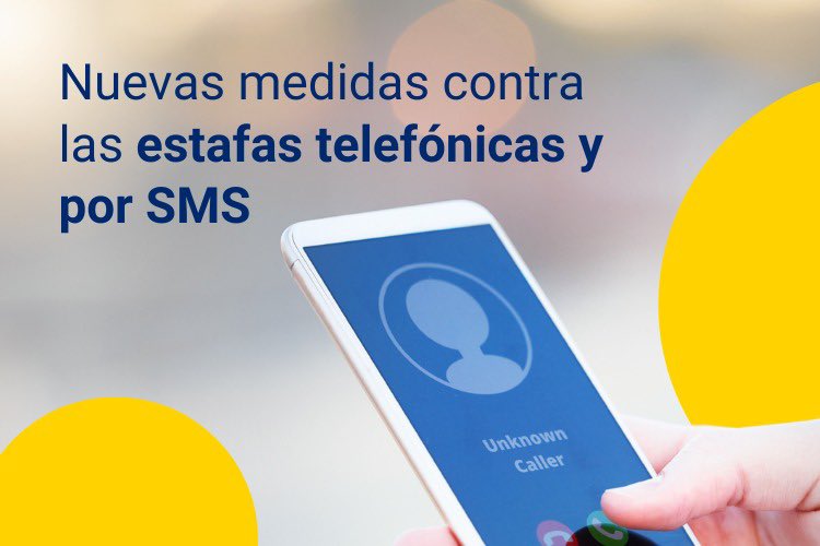 DelegGobCANT's tweet photo. 📵 ¡Adiós a las estafas telefónicas!
🔵 Mañana entran en vigor nuevas medidas del Gobierno de España:
✅ Bloqueo de llamadas internacionales falsas
✅ Prohibidas las llamadas comerciales desde móviles
✅ Más control del fraude por SMS
#SeguridadDigital #LlamadasSeguras https://t.co/NyI4deYtnQ