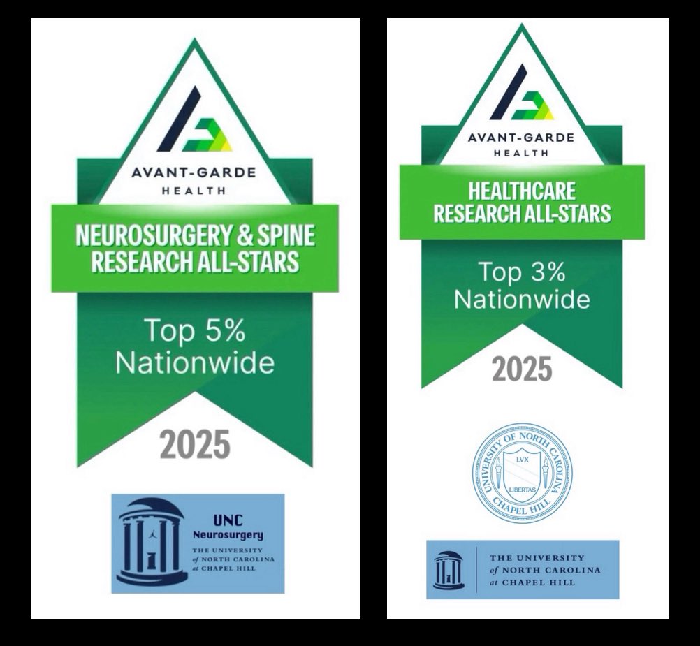 MGalganoMD's tweet image. Extremely proud of our clinical spine research productivity within @UNCneurosurgery department, as well as the full spectrum of research done at @UNC_Health_Care.
Our medical illustrators, @BolesXian & Mark Schornak play an integral role in bringing our work to life.