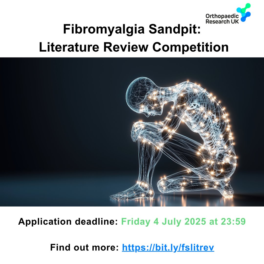 ORUK are hosting a multidisciplinary Fibromyalgia Sandpit this September. In conjunction with the event, we're running a literature review competition for students, academics &amp; healthcare professionals.  Apply for prizes of up to £500 bit.ly/fslitrev
