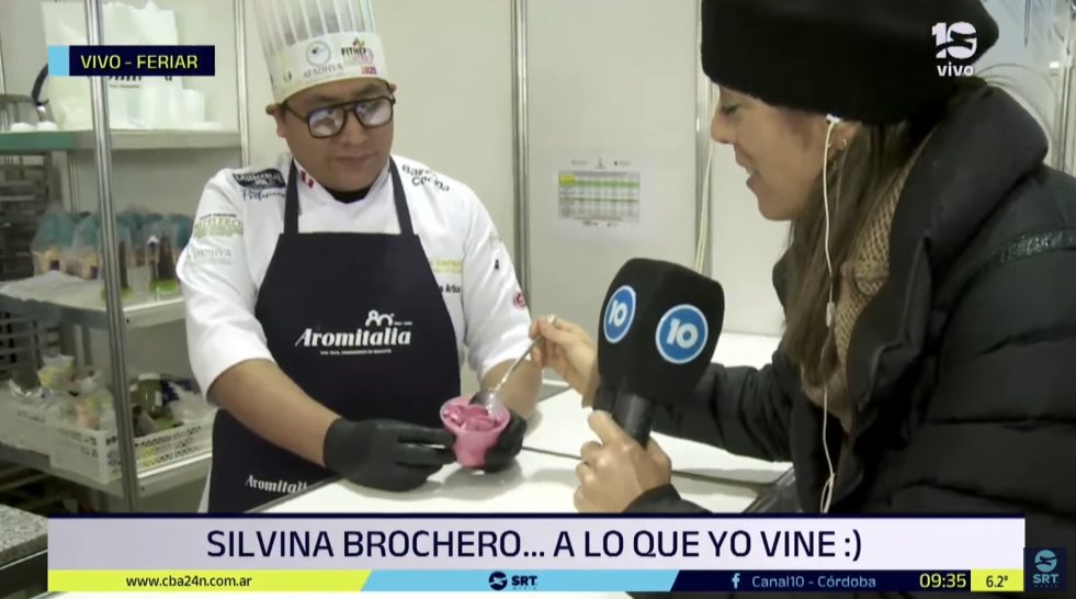GrasayCapitales's tweet photo. En vivo @SilBrochero probó los helados! 🍦🤩 https://t.co/DanE612VSL