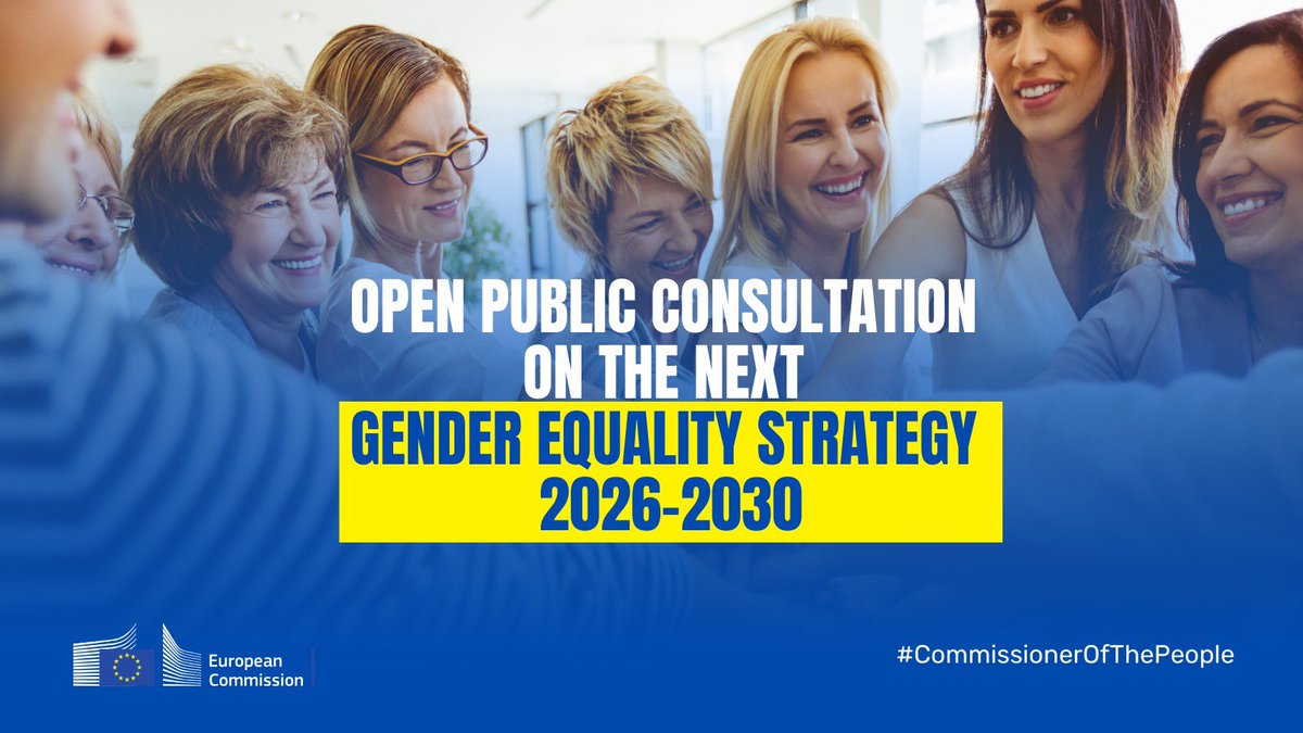 ♀️ ♂️ Równość płci to nie hasło – to działanie.

Komisja Europejska prowadzi konsultacje publiczne w sprawie nowej Strategii na rzecz Równości Płci na lata 2026-2030. To moment, kiedy Twój głos ma znaczenie.

✍ Wypełnij ankietę, masz czas do 11/08 ➡️ tiny.pl/3w32z0mt