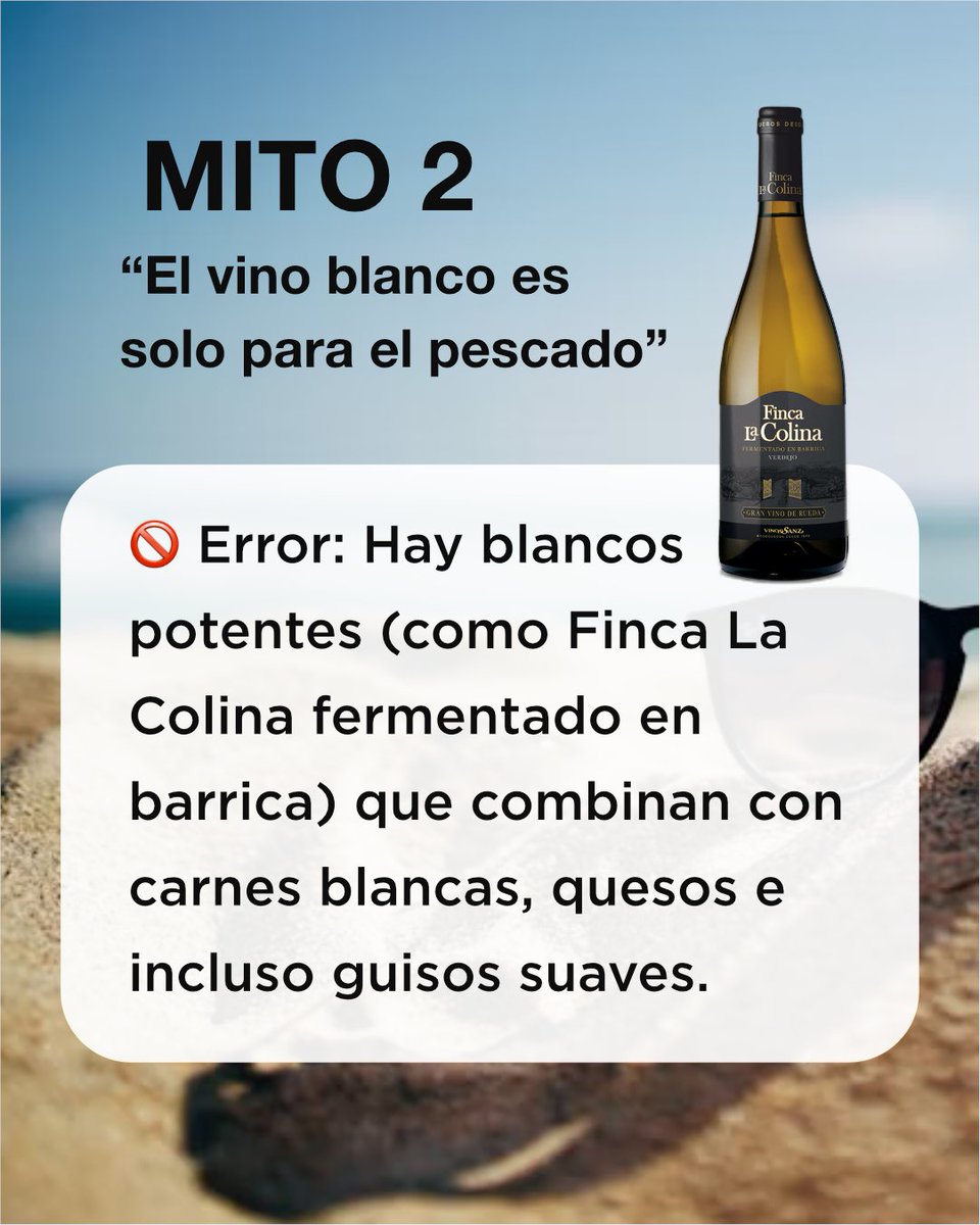 VinosSanz's tweet photo. 🍷☀️ MITOS DEL VINO EN VERANO… ¡DESMONTADOS!
Sí, puedes enfriar el tinto. Sí, el blanco va con más cosas que pescado. Sí, La Chalada entra sola hasta en agosto. 😎

En verano también se disfruta el vino, pero mejor si dejamos atrás ciertas ideas que nos limitan. https://t.co/5lH1kmxQqb