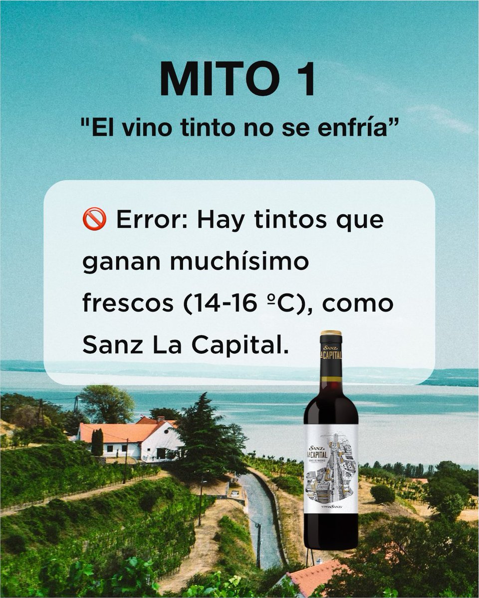 🍷☀️ MITOS DEL VINO EN VERANO… ¡DESMONTADOS!
Sí, puedes enfriar el tinto. Sí, el blanco va con más cosas que pescado. Sí, La Chalada entra sola hasta en agosto. 😎

En verano también se disfruta el vino, pero mejor si dejamos atrás ciertas ideas que nos limitan.