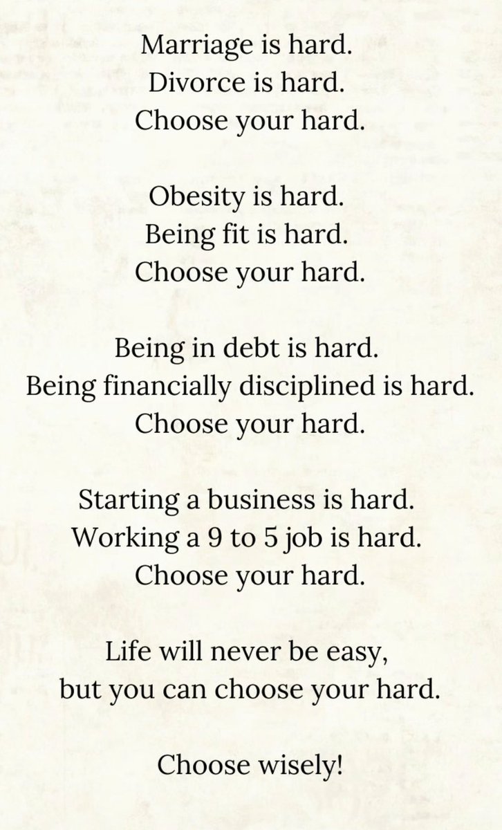 Just came across this and I love it

Choose your hard