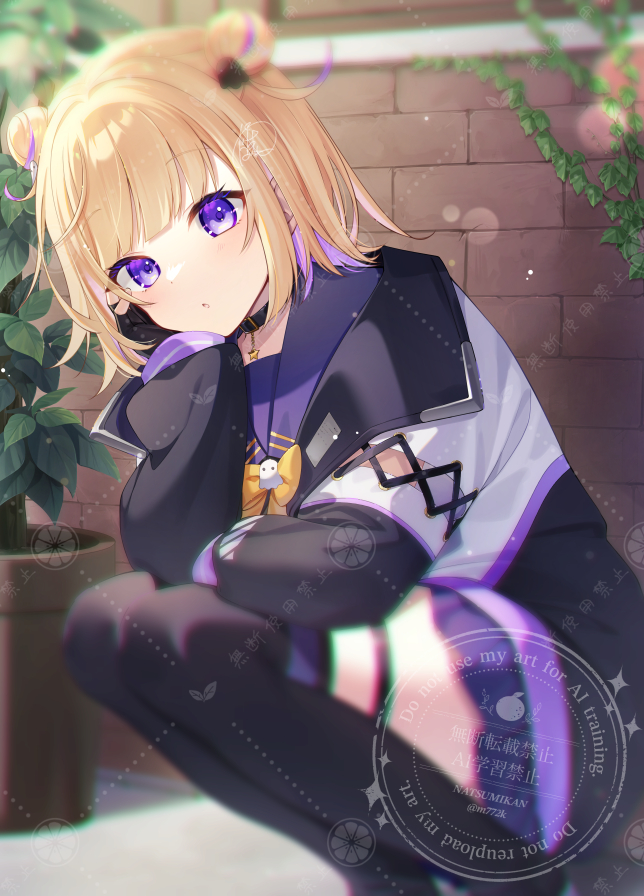 m772k's tweet image. VTuberよなか様(#yonaka_Vtuber)の動画サムネイル＆壁紙担当させていただきました！
FANBOXにて壁紙配布中ですのでよろしくお願いいたします～👻✨