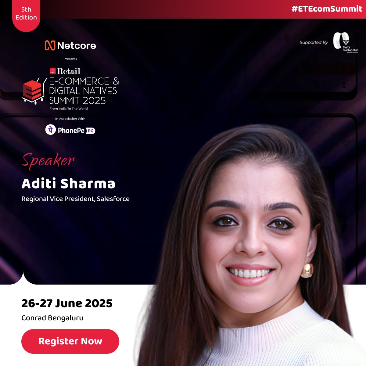 ET Retail (@etretail) on Twitter photo We are pleased to announce Aditi Sharma, Regional Vice President, <a href="/salesforce/">Salesforce</a> as a speaker at the 5th Edition of #ETEcomSummit 2025. Join us to gain strategic perspectives from industry leaders shaping the future of commerce!
Register Now: retail.economictimes.indiatimes.com/ecommerce-summ…
#ETRetail We are pleased to announce Aditi Sharma, Regional Vice President, <a href="/salesforce/">Salesforce</a> as a speaker at the 5th Edition of #ETEcomSummit 2025. Join us to gain strategic perspectives from industry leaders shaping the future of commerce!
Register Now: retail.economictimes.indiatimes.com/ecommerce-summ…
#ETRetail