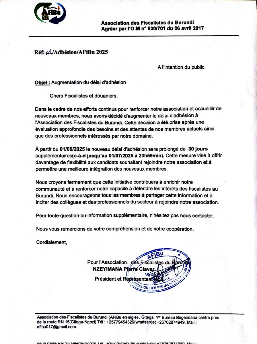 PeterNzey's tweet photo. L'AFiBu a également ouvert ses portes. Vous êtes tous les bienvenus pour développer notre cher patrie le 🇧🇮 https://t.co/b6yELLC8Un