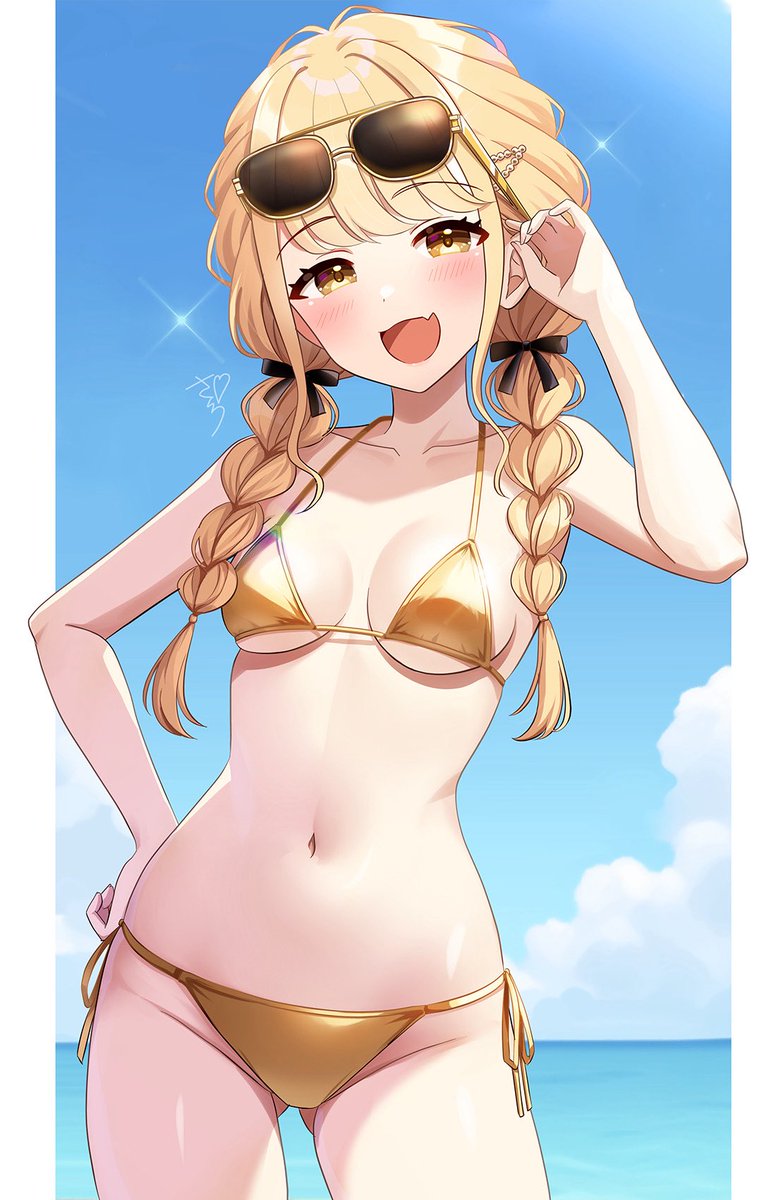 「#水着からしか得られない栄養があるので見た人も貼る」|桜のイラスト