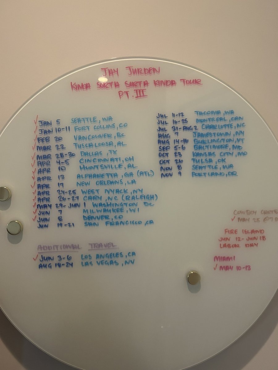 JayJurden's tweet image. UPDATED TOUR SCHEDULE 🎟️😈🥵