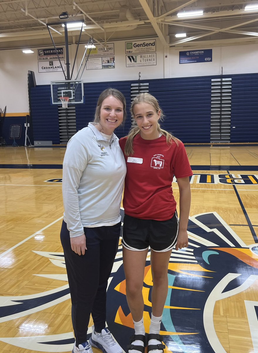 Maria_C0909's tweet image. Had so much fun at the Cedarville basketball elite camp!
@CedarvilleWBB