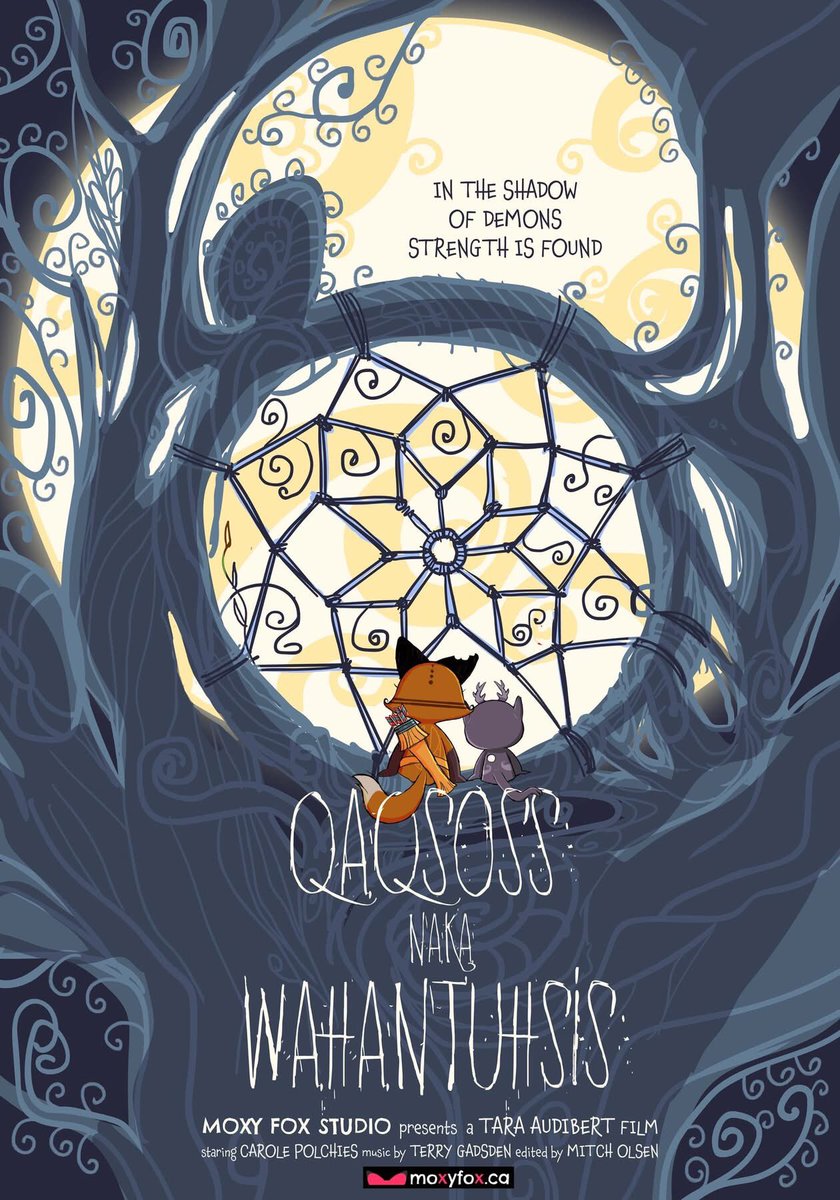 MoxyFoxStudio's tweet image. Qaqsoss naka Wahantuhsis is an official selection for the @torontoartsfilmfest happening June 21-22 at Woodside Square Cinemas Toronto, ON

torontoartfilmfestival.com

#indigenous #film #indigenousfilm #filmfestival #animation #wolastoqiyik #wolastoqey #firstnations   #art