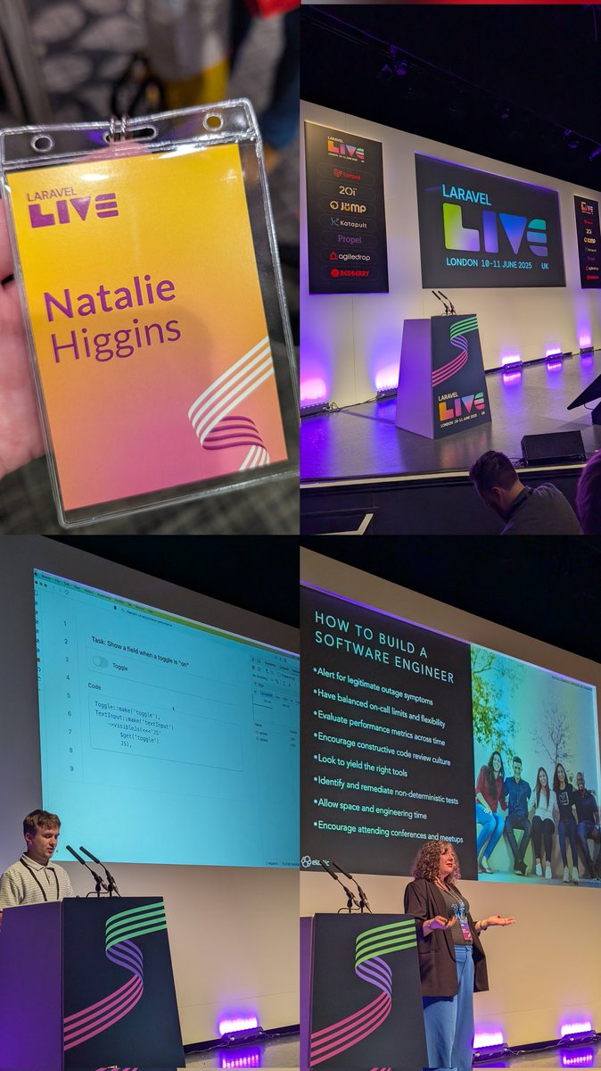 Fab morning at Laravel Live London so far 📝