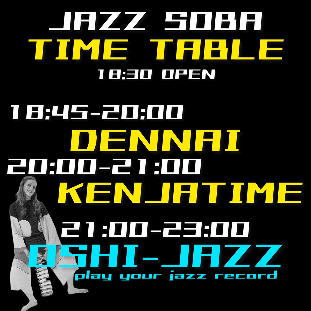 今週金曜日開催です‼️ぜひ遊びにいらしてください😁お待ちしています🙌🏻🙌🏻🙌🏻
#jazz #jazzsoba