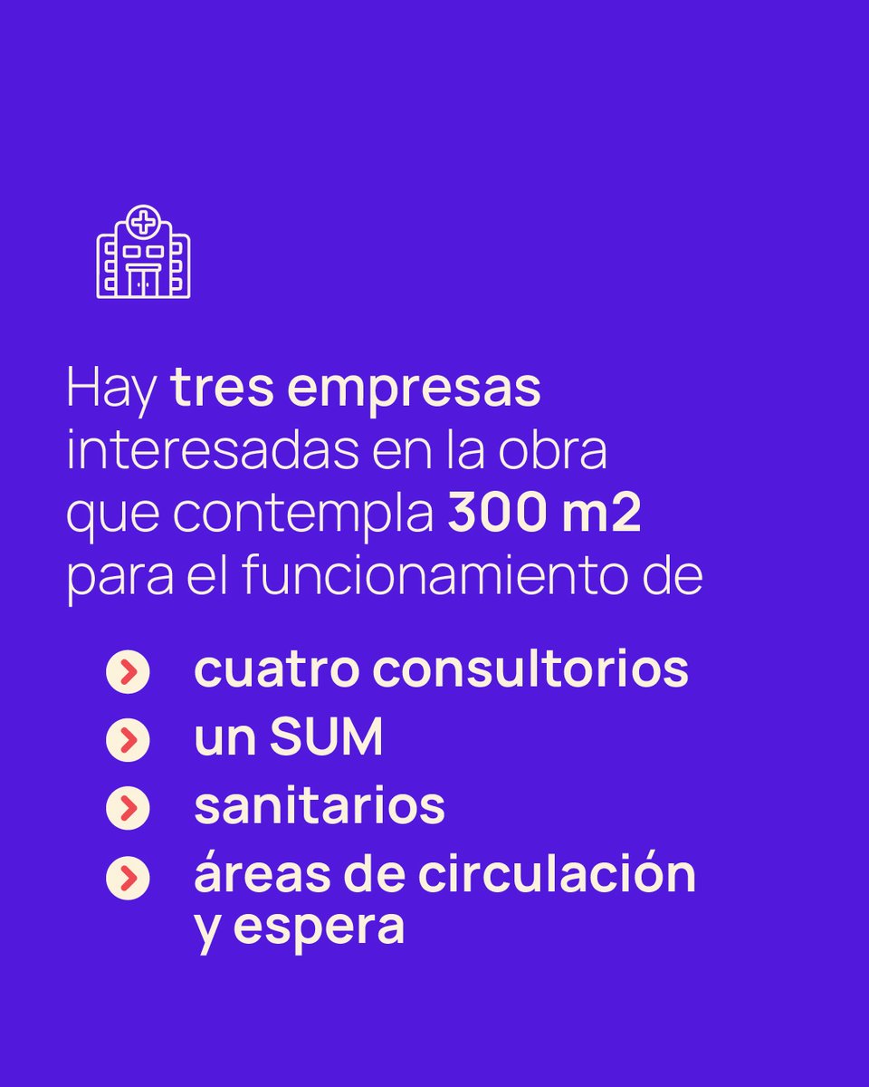 🩺Con el propósito de fortalecer el servicio sanitario y debido al crecimiento demográfico, se llamó a licitación la ampliación del Centro de Salud de Valentina Sur de la ciudad de Neuquén, que beneficiará a mas de 20 mil personas.