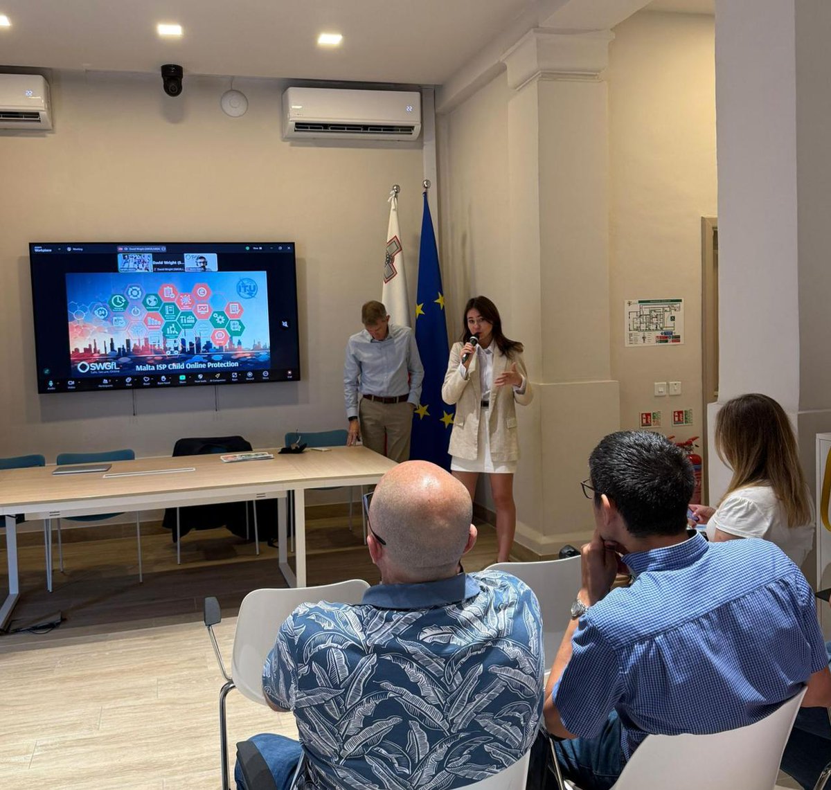 ITUEurope's tweet photo. 📢 @ITUEurope &amp; @UK_SIC proud to deliver a tailored #ChildOnlineProtection training for #Malta’s ISPs &amp;  Regulator @MCAMalta 🇲🇹 — focusing on online risks &amp; solutions.

Grateful to Former President H.E. @MarieLouise_MT &amp; @MFWS for support in building stronger online safety system https://t.co/aNyQnPvUHx
