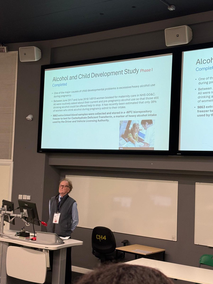 How honest is self-reporting at maternity booking appointments? Interesting to hear from David Tappin and the hopes to develop a marker for alcohol use during pregnancy, like we have for smoking. <a href="/NHS_GM/">NHS Greater Manchester</a> #FASDUK2025