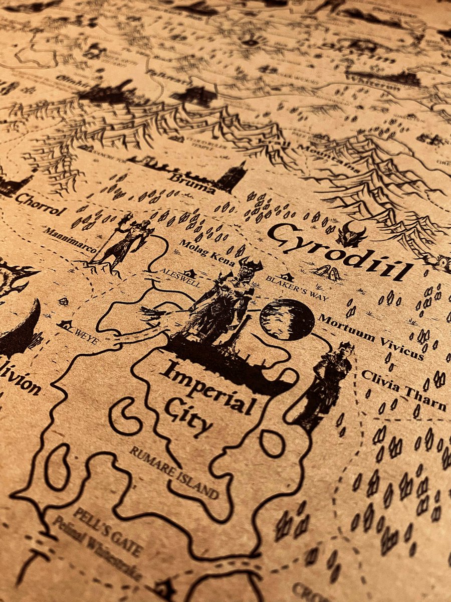 tbearsworkshop's tweet image. Still haven’t grabbed Talented Bear's Workshop’s Tamriel map? You’re missing out big time!
#ElderScrolls #Tamriel