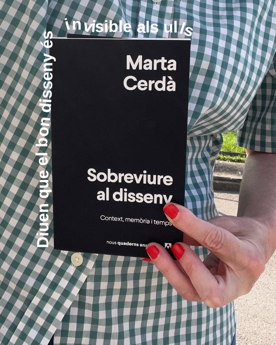 Magda Farré (@magda_fs) on Twitter photo Les claus del disseny. Reivindicar l’artesania dels oficis creatius. Ofici no és professió. Buscar lentitud. Diuen que el bon disseny és invisible als ulls. 👀 «El disseny lligat al context. Per això el disseny és memòria. I per això el disseny és cultura.» 🖤 <a href="/MartaCerdaAlimb/">Marta Cerdà Alimbau</a> Les claus del disseny. Reivindicar l’artesania dels oficis creatius. Ofici no és professió. Buscar lentitud. Diuen que el bon disseny és invisible als ulls. 👀 «El disseny lligat al context. Per això el disseny és memòria. I per això el disseny és cultura.» 🖤 <a href="/MartaCerdaAlimb/">Marta Cerdà Alimbau</a>