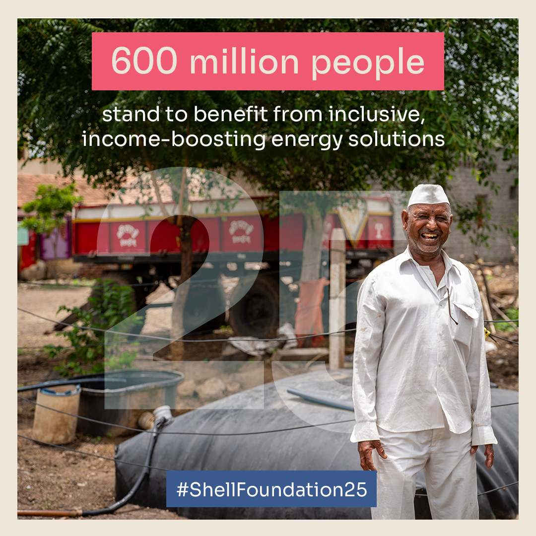 ShellFoundation's tweet photo. 🔍 #ShellFoundation provides ongoing, hands-on support to the enterprises and communities we serve.

There are over 600 million smallholder farmers, transporters and micro-entrepreneurs across #Africa and #Asia whose livelihoods could be improved with increased earnings from clean energy solutions.

At Shell Foundation, we focus on enabling these underserved groups through clean #energy solutions that raise incomes and lower emissions, because lasting impact takes more than capital. It takes patience, flexibility and shared risk.

Since 2000, our catalytic support has helped scale inclusive innovations that unlock market access and drive systemic change.

Learn more at https://t.co/RyQLqLMkIv

#ShellFoundation25 #CleanEnergy