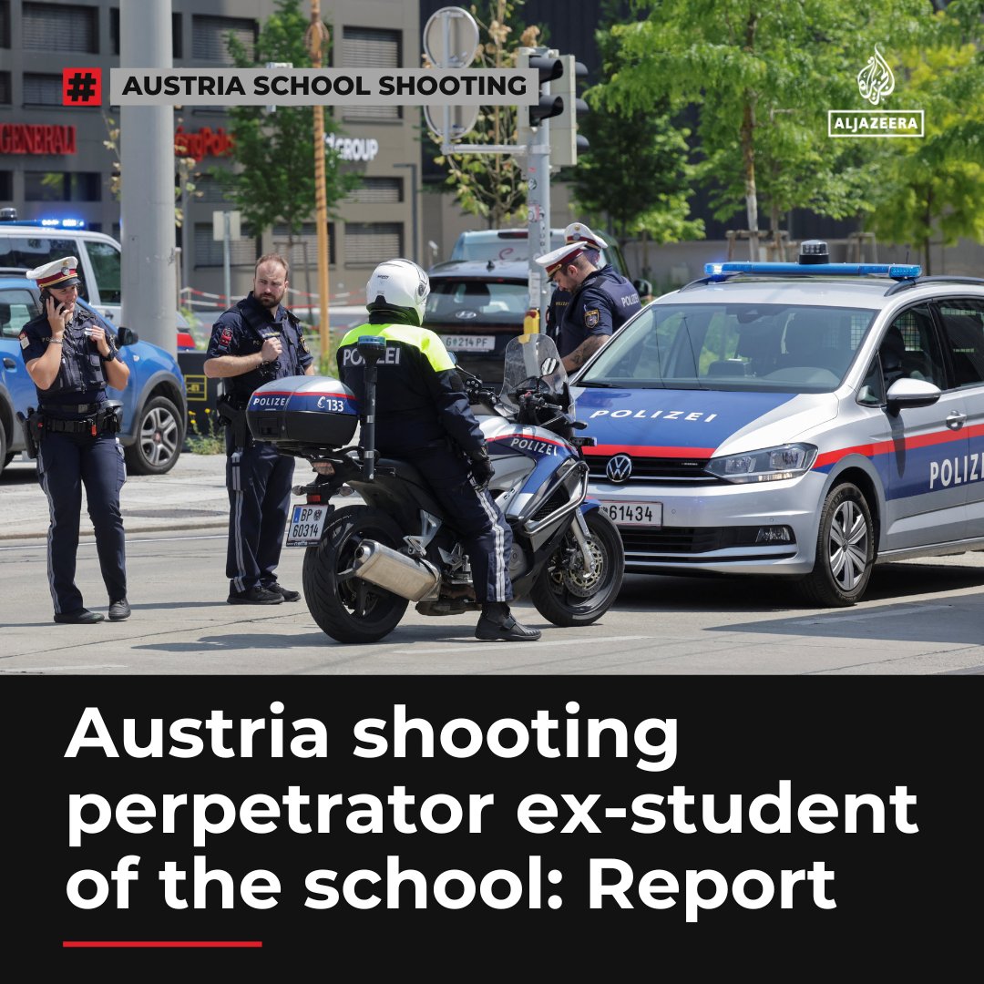 'The reports we are getting is that the perpetrator was a 22-year-old ex-student of the school. He opened fire on students in two classrooms before police confirmed he killed himself', reports Al Jazeera's <a href="/hashemahel/">Hashem Ahelbarra هاشم أهل برا</a> from Austria.

🟥 Read report: aje.io/fmmx6p