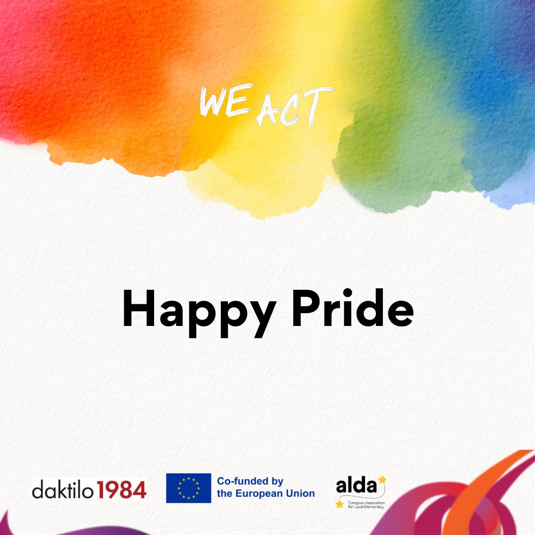 weact_tr's tweet photo. 🌈 Haziran, çeşitliliği, eşitliği ve kapsayıcılığı kutlama ayı!

WE ACT olarak, siyasette ve medyada herkesin eşit temsili için çalışıyor, tüm kimliklerin özgürce var olabildiği bir dünya için mücadele ediyoruz.
#WEACT #OnurAyı #Eşitlik #KadınYoksaDemokrasiYok https://t.co/A6M27RK8uh