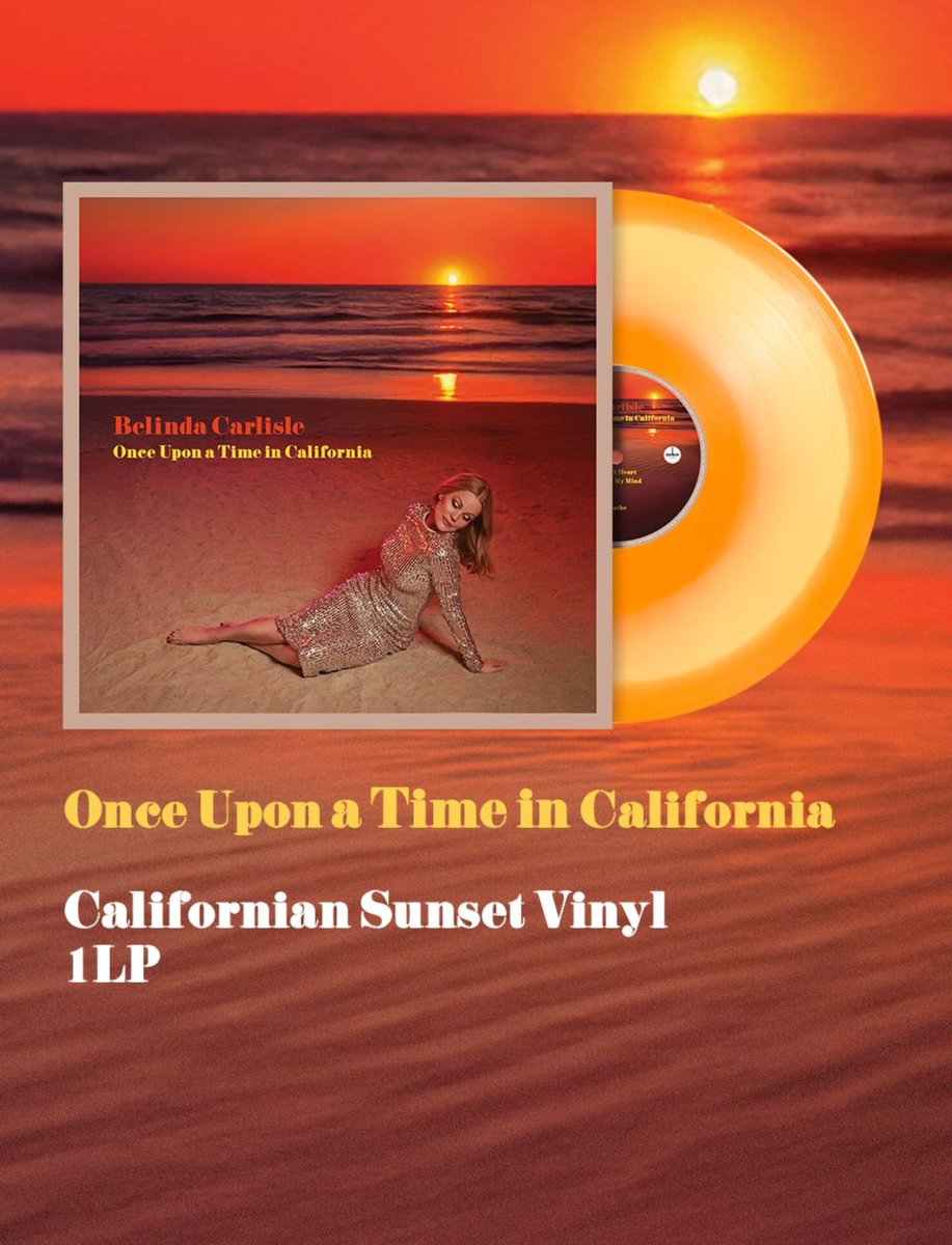 belindacarlisle's tweet image. Pre-orders for my new album ‘Once In California’ are up now! Which one are you getting, the sunset vinyl, the picture disc, or the CD?
belinda.lnk.to/california
#newmusic #skymusic
#newrelease #sunset #California