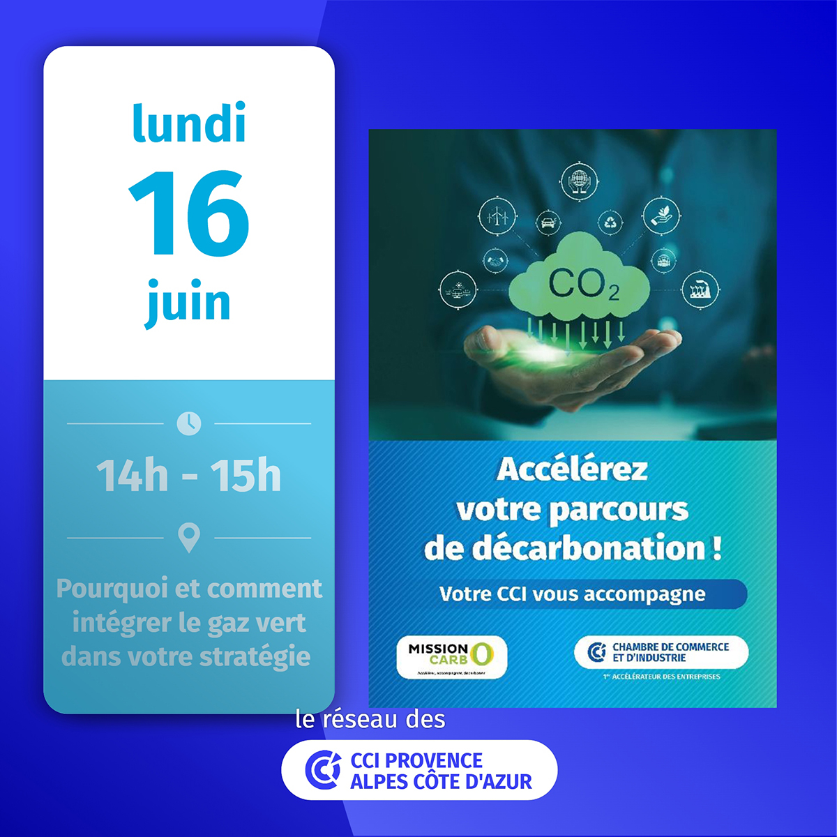 [UTILE]💡
#TPE #PME, saviez-vous que le #gazvert produit ➖d'émissions et offre ➕d'opportunités ? ✅
Pour tout savoir en 60 mn, prenez place au #webinaire régional #réseauCCI de lundi prochain à 14h 🕑 paca.cci.fr/evenement/pour…
#décarbonation #transitionenergétique