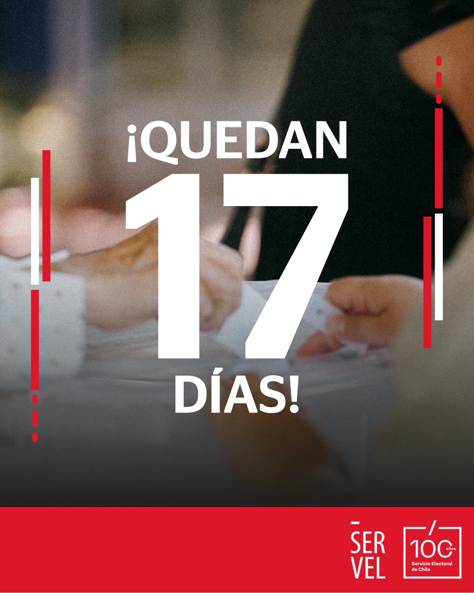 En 17 días finaliza el trámite para solicitar el cambio de domicilio electoral. Realiza la solicitud en cambiodomicilio.servel.cl con tu Clave Única o de forma presencial en Direcciones Regionales de Servel u oficinas de <a href="/ChileAtiende/">ChileAtiende Oficial</a>.