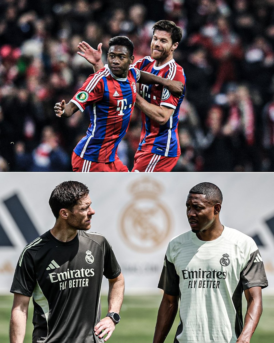 ESPNFC's tweet image. Reunited from their Bayern Munich days 🤝