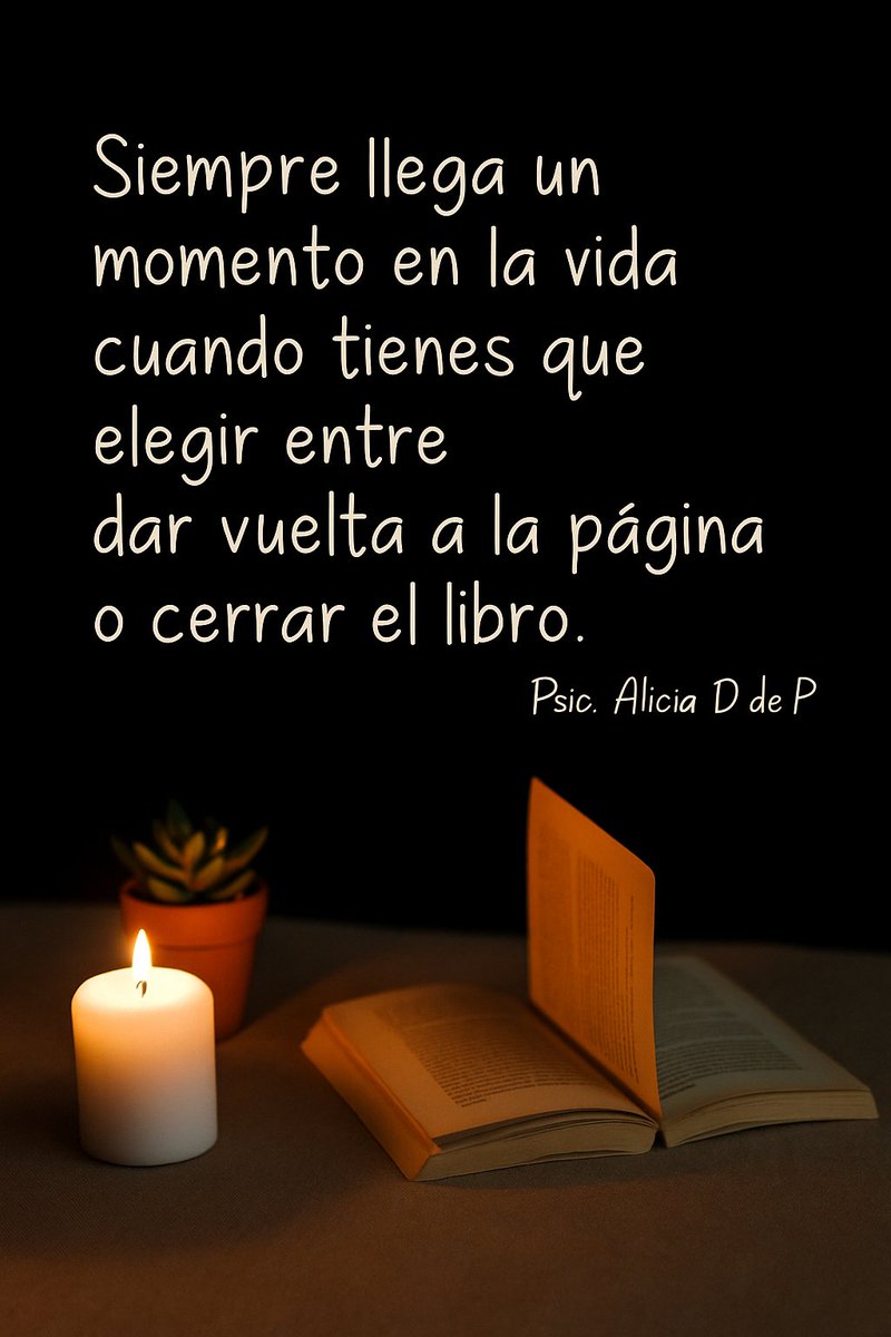 Porque cuando te cansas, pero te cansas de verdad, no amenazas más. No avisas, no ruegas, no esperas, no corres, no persigues, no miras, no te interesas más y te detienes; cierras el libro, apagas la luz, bajas el telón, y punto final.

 #psicAliciaDdeP  #BuenosDías #reflexión