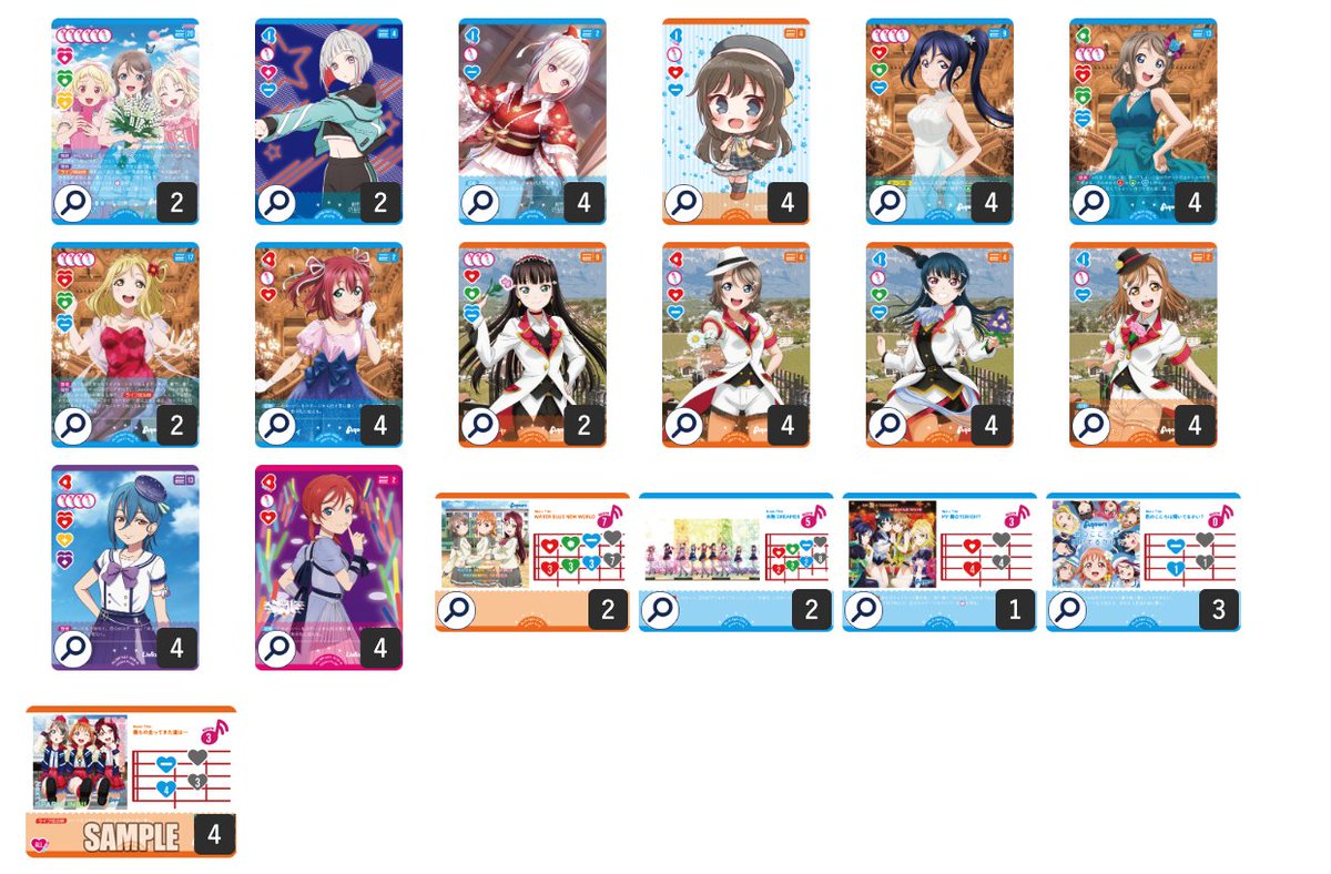 三神Aqoursに使われるパーツ ラブカ