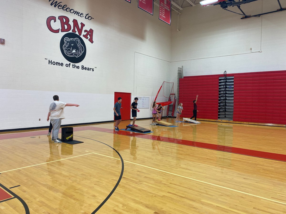 In preparation for the summer months and backyard activities, the CBNA Physical Education Program spent the last few weeks of school exposing students to a variety of popular backyard games such as Cornhole, KanJam, Smash Net, Bocce ball, Ladder ball and Spike Ball.