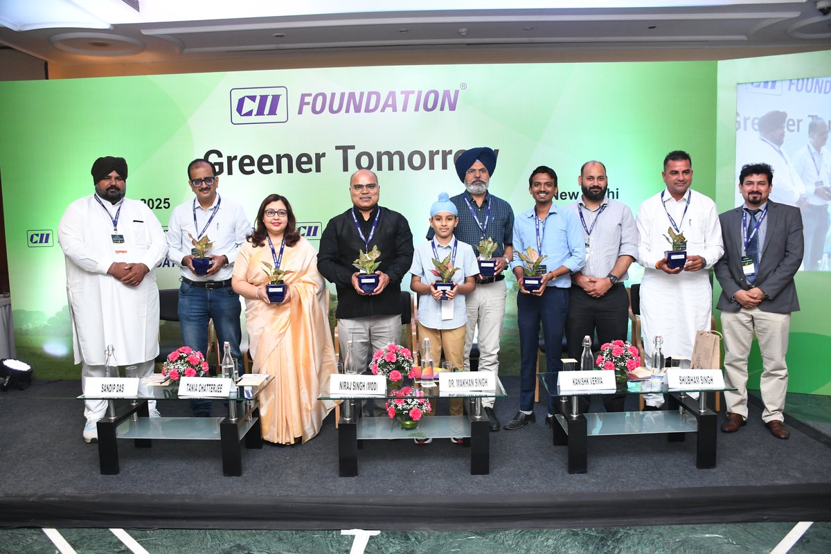🌿 Thank you for being part of #GreenerTomorrow 🌿

Organised by CII Foundation on the occasion #WorldEnvironmentDay2025, the #GreenerTomorrow conference brought together policymakers, industry leaders, grassroots champions &amp; youth eco-advocates.
