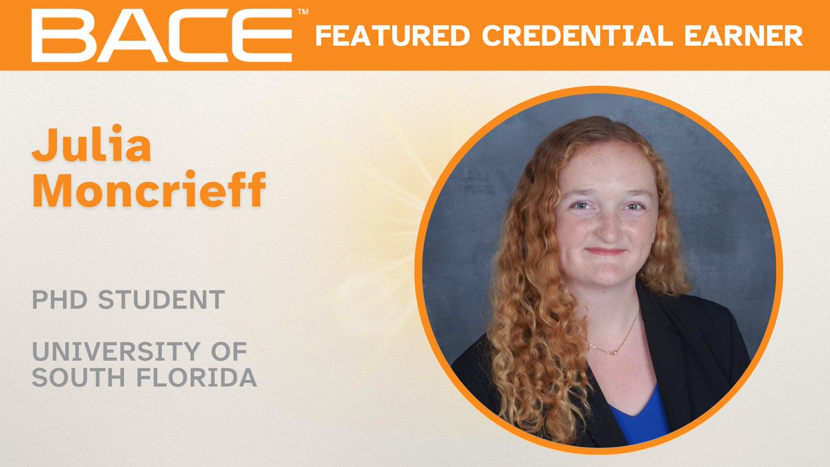 Meet Julia Moncrieff! Our latest Featured #BACECred Earner is an impressive PhD student who is studying to help #research and develop tools for the treatment and detection of bacterial infections. Check her out: hubs.li/Q03r24zr0