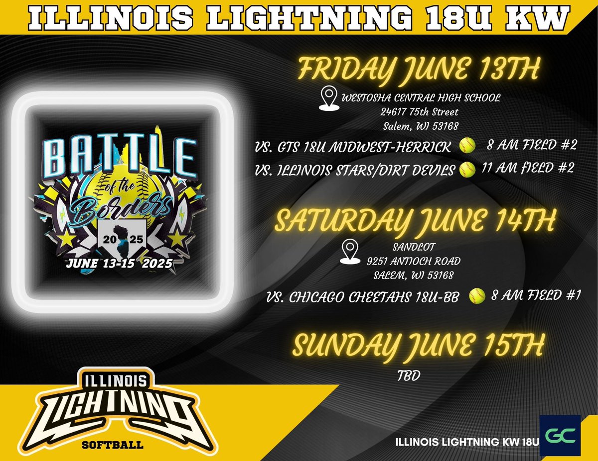Il Lightning Softball (@softball_il) on Twitter photo Come out and see our 18u this weekend at Battle of the Borders! We have 8 uncommittedā26 and ā27s!
<a href="/UWLSOFTBALL/">UWL Softball</a> <a href="/coachsamkorn/">Sam Korn</a> <a href="/UWECSoftball/">Blugold Softball</a> <a href="/packwsoftball/">WolfPack Softball</a> <a href="/UWSPCoachRyan/">Ryan Konitzer</a> <a href="/UWOSoftball1/">UW-Oshkosh Softball</a> Come out and see our 18u this weekend at Battle of the Borders! We have 8 uncommittedā26 and ā27s!
<a href="/UWLSOFTBALL/">UWL Softball</a> <a href="/coachsamkorn/">Sam Korn</a> <a href="/UWECSoftball/">Blugold Softball</a> <a href="/packwsoftball/">WolfPack Softball</a> <a href="/UWSPCoachRyan/">Ryan Konitzer</a> <a href="/UWOSoftball1/">UW-Oshkosh Softball</a>