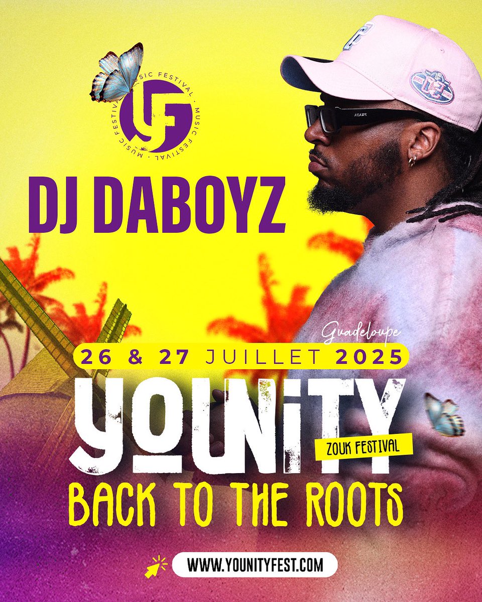 Il est prêt à mettre le feu au Younity Zouk Festival 🎧💜. Retrouvez Daboyz les 26 &amp; 27 juillet 2025 en Guadeloupe 🔥. 
Prépare-toi à vibrer comme jamais avec ses mix qui mélangent zouk, ambiance et big basses 🤩.
Tu veux du lourd ? Il va t’en donner ! Alors récupère ta prévente.