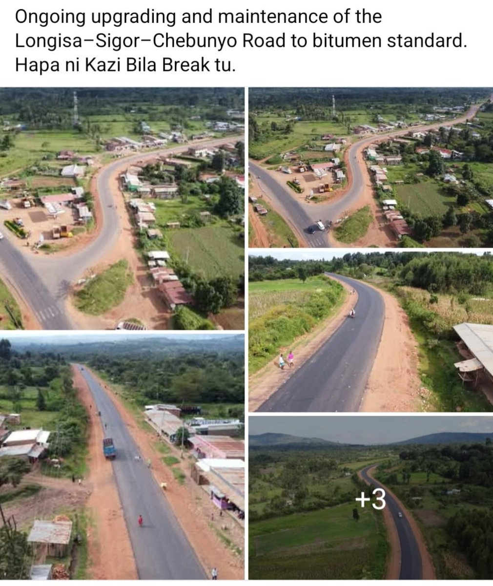 Ruto_nated's tweet image. Contractors wako site on the Longisa-Sigor-Chebunyo road. The bitumen upgrade is key to linking communities and markets in Bomet County. Development is no longer a future plan—it’s happening now. #WantamRoadProjects