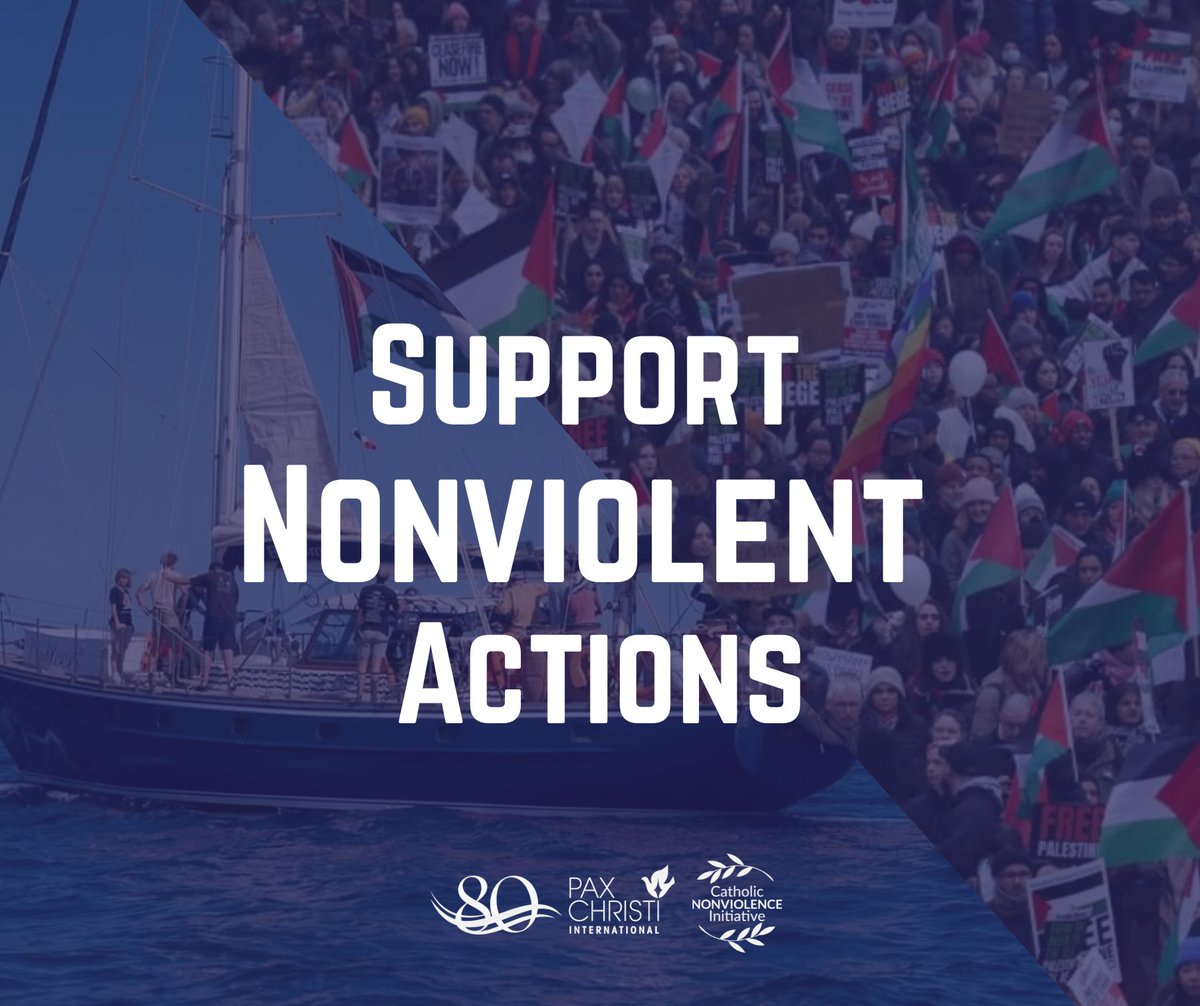 #Nonviolence lies at the core of our mission, an essential path toward #JustPeace.

Initiatives such as the #FreedomFlotilla and the #MarchToGaza are powerful examples and deserve not only recognition but also protection.

Let's stand in solidarity and support nonviolent actions!