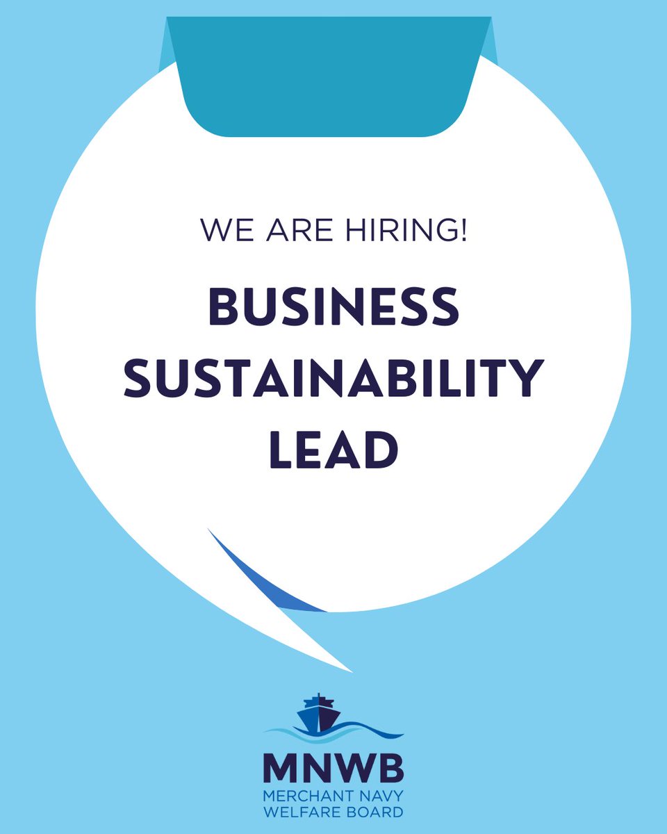 JOB VACANCY  📣

Are you looking for a fresh challenge in the maritime sector?

MNWB, the umbrella charity for the UK Merchant Navy and Fishing Fleets, is looking for a Business Sustainability Lead to join the team.

Find out more 👇
mnwb.org/job-vacancies/