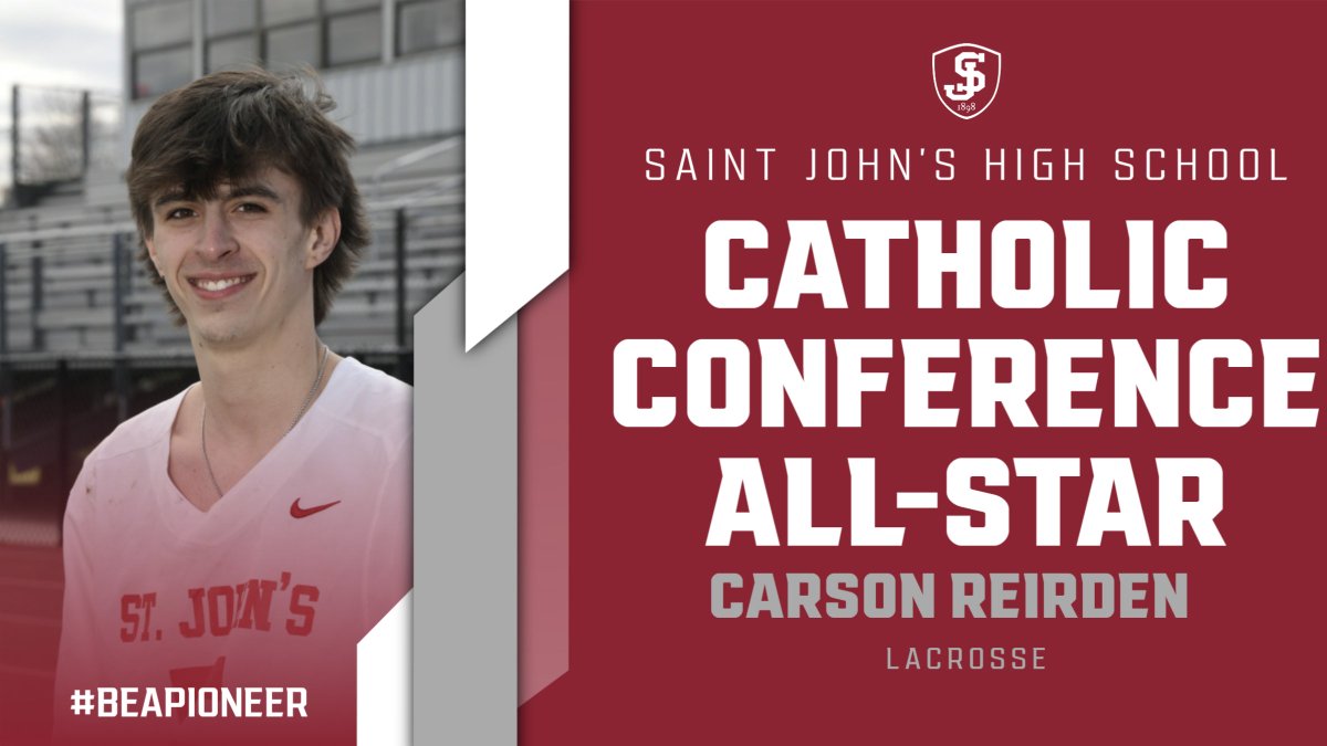 Saint John's HS Athletics (@sjhs_pioneersad) on Twitter photo Congratulations to Carson Reirden on his selection as a Catholic Conference All-Star for Lacrosse
<a href="/SJHSLacrosse/">Saint John's Lax</a> Congratulations to Carson Reirden on his selection as a Catholic Conference All-Star for Lacrosse
<a href="/SJHSLacrosse/">Saint John's Lax</a>