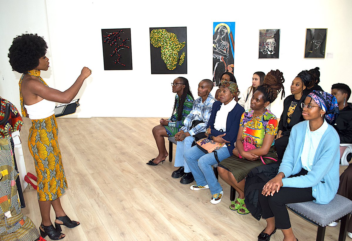 aid4tradeNIAS's tweet image. The Rhythms of Kolonga #exhibition and cultural event runs from 6 - 30 June at Elitha’s Gallery, Holborn, London. Meet the #artists! Pid’or Tampa is a #visualartist and storyteller who sources her #Congolese heritage in aesthetic, fabric and form.