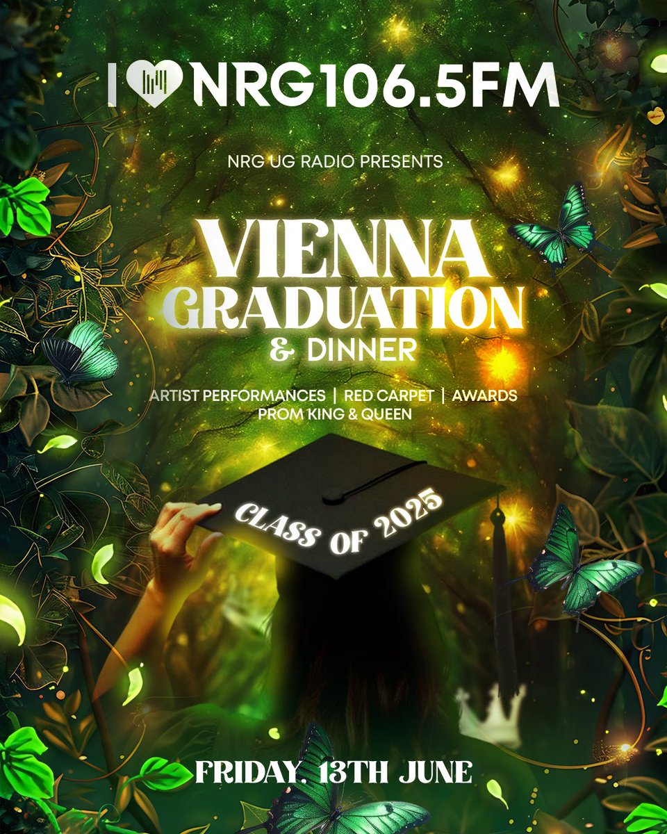 nrgradioug's tweet photo. A night for the polished, the poised, the powerful. Vienna Graduation Dinner elegance with edge. @forever_etania @IamVinka @djvanss_
#NRGRadioUG #ViennaCollegeNamugongo #Graduationdinner https://t.co/EZA8VjoeoW
