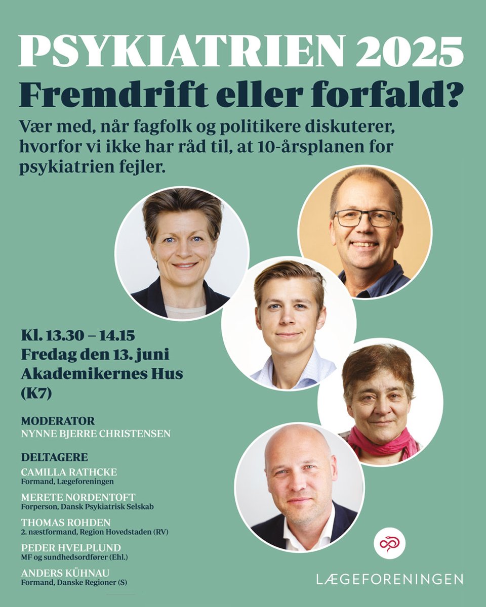 Camilla Rathcke (@camilla_rathcke) on Twitter photo Psykiatriaftalens milliarder er afsat – men patienter og personale mærker ikke meget til det; jeg deltager i <a href="/laegeforeningen/">Lægeforeningen</a> & @DSelskabs #fmdk-debat m. @PederHvelplund, <a href="/AndersKuhnau/">Anders Kühnau</a>, <a href="/m_nordentoft/">Merete Nordentoft</a> og <a href="/ThomasRohden/">Thomas Rohden</a> om psykiatriens fremtid #sundpol #dkpol Psykiatriaftalens milliarder er afsat – men patienter og personale mærker ikke meget til det; jeg deltager i <a href="/laegeforeningen/">Lægeforeningen</a> & @DSelskabs #fmdk-debat m. @PederHvelplund, <a href="/AndersKuhnau/">Anders Kühnau</a>, <a href="/m_nordentoft/">Merete Nordentoft</a> og <a href="/ThomasRohden/">Thomas Rohden</a> om psykiatriens fremtid #sundpol #dkpol