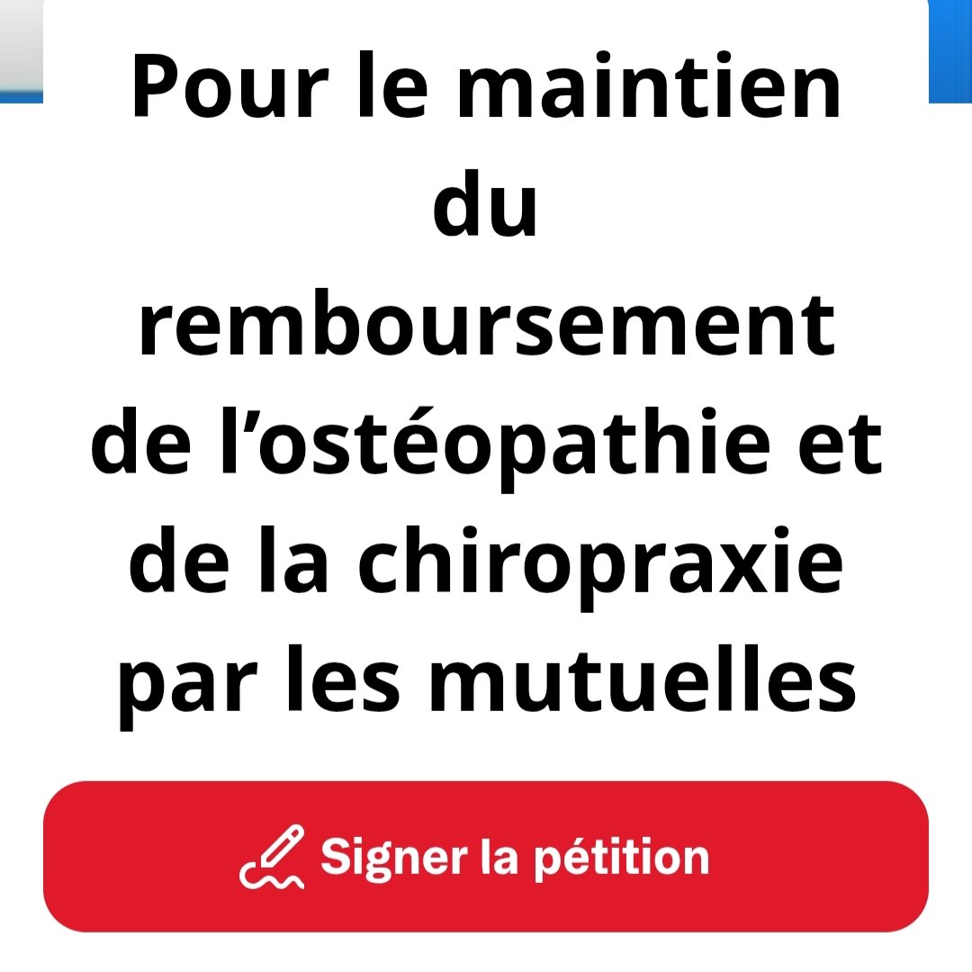 Les ostéopathes font ENCORE une pétition pour qu'on continue de rembourser leur escroquerie. Miskine.