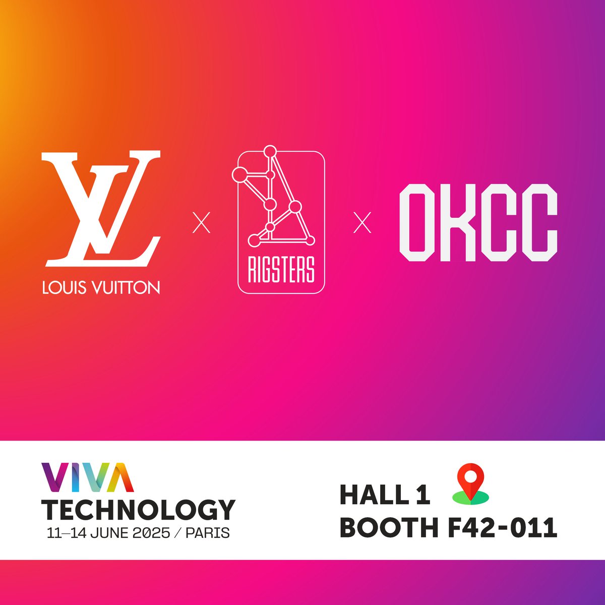Excited to join @lvmh ’s Dreamscape at @vivatech !
 
@louisvuitton has partnered with Rigsters and OKCC for an innovative experience.

We will demonstrate how we’re redefining the limits of luxury and innovation, unlocking new possibilities for creativity and digital experiences.